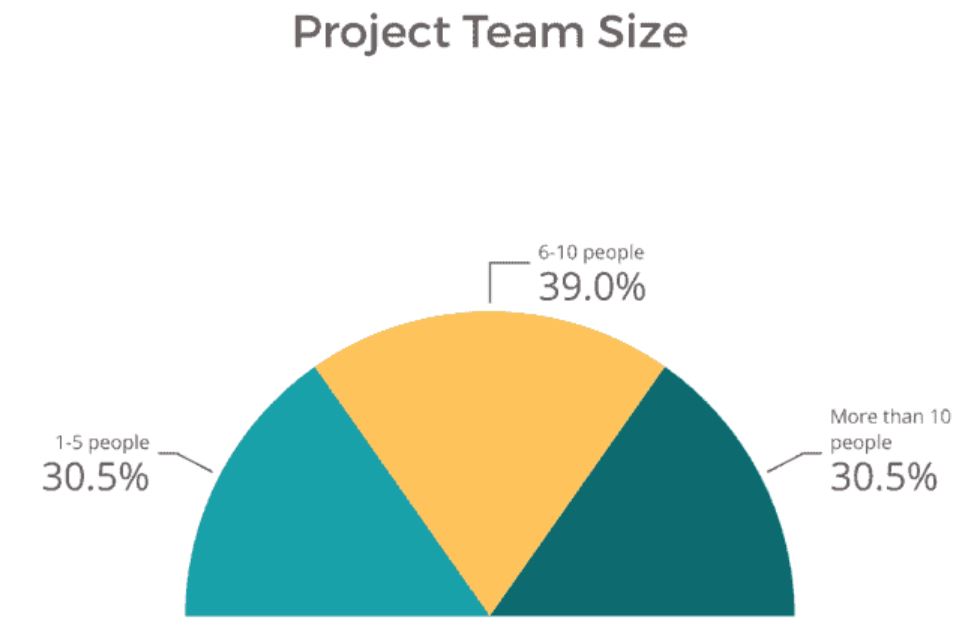 Size of Project Teams Statistics
