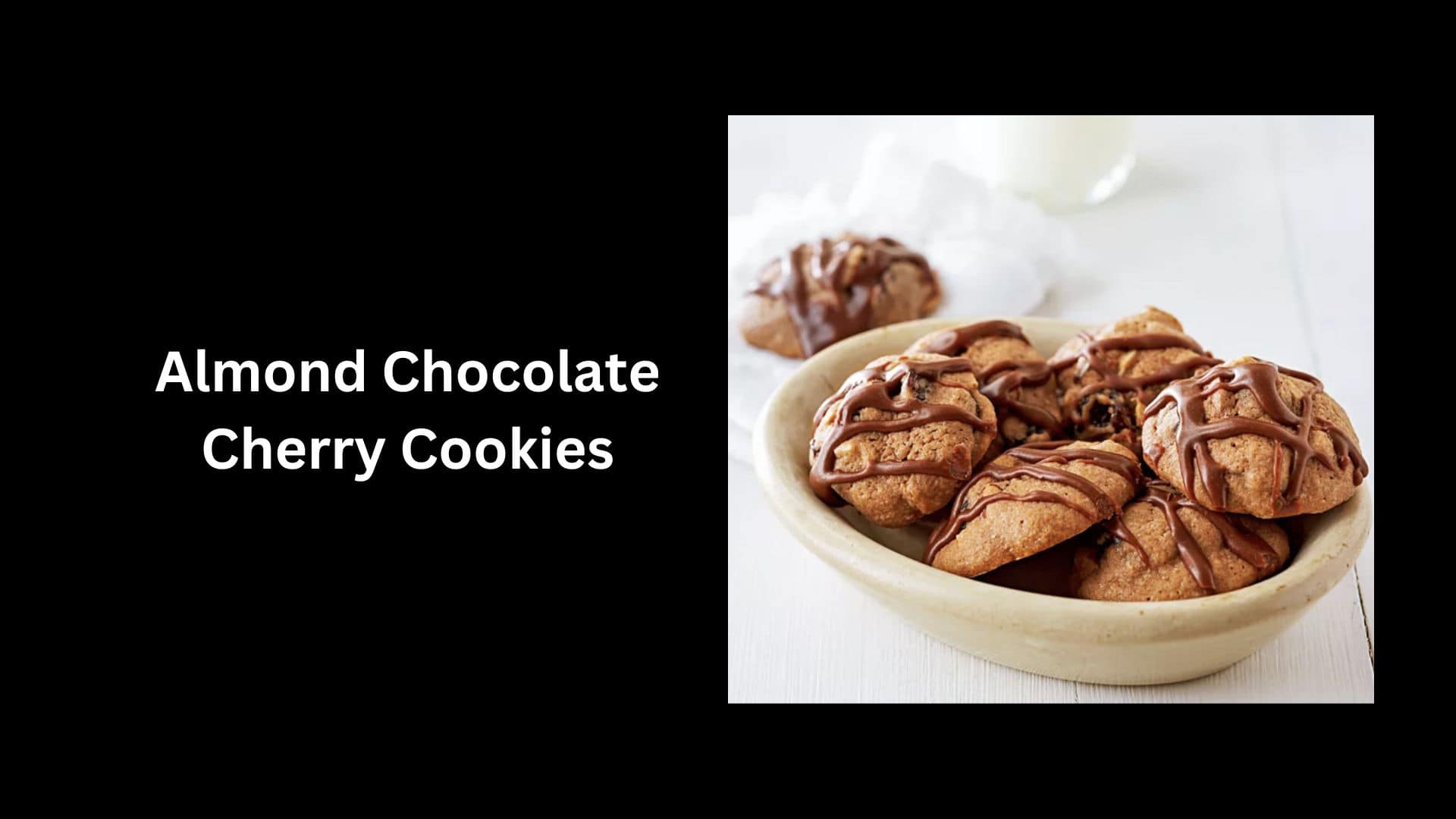 Almond Chocolate Cherry Cookies
