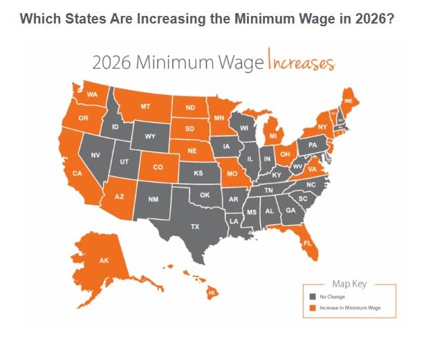 Which States Are Increasing the Minimum Wage in 2026