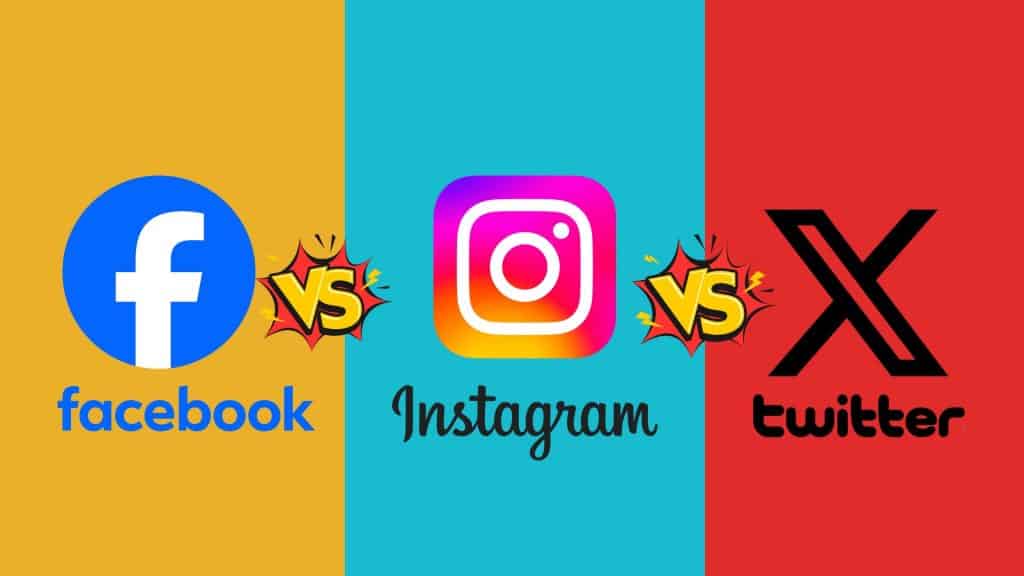 Facebook vs Instagram vs Twitter Statistics