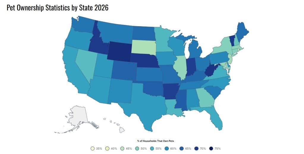 Pet Ownership Statistics by State 2026