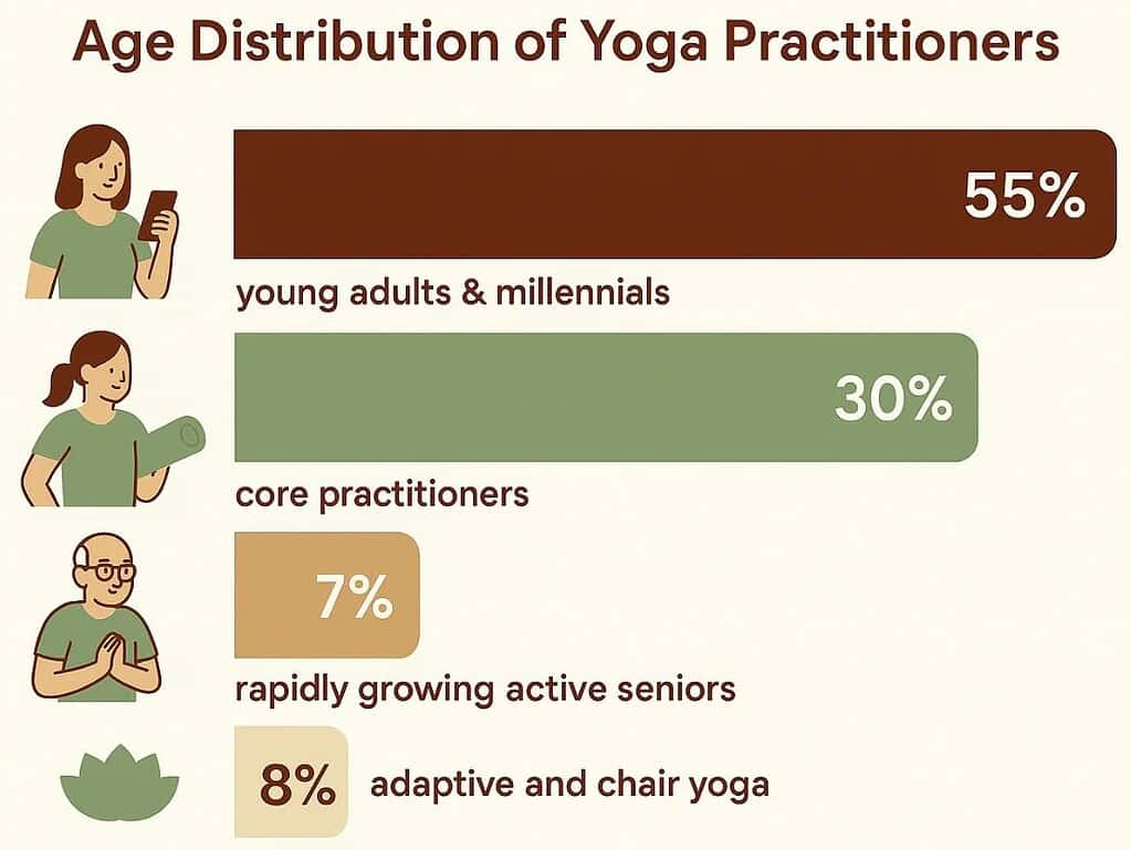 Yoga Practitioner Demographics by Age Groups