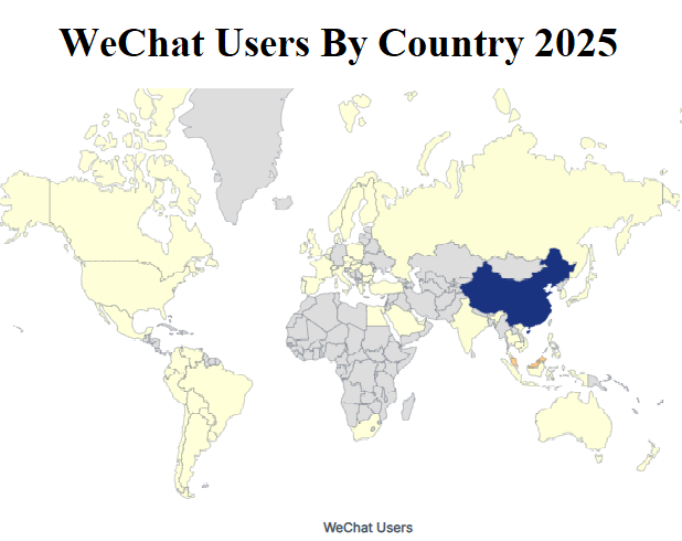 WeChat Users By Country 2025WeChat Users By Country 2025