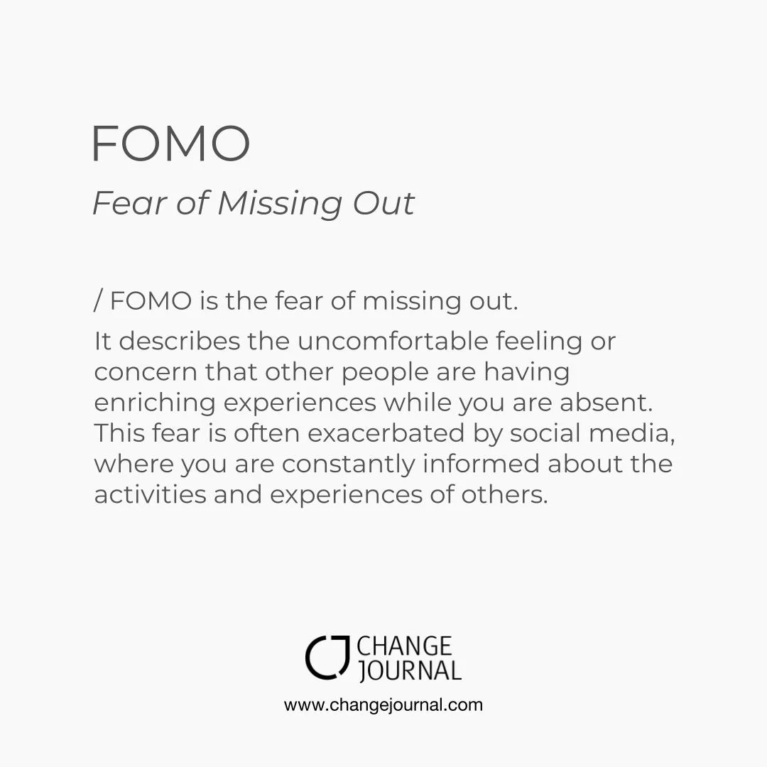FOMO Fear of Missing Out