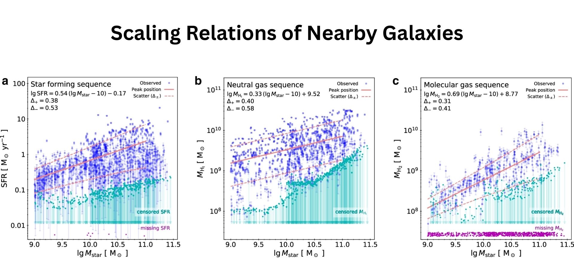Scaling Relations of Nearby Galaxies