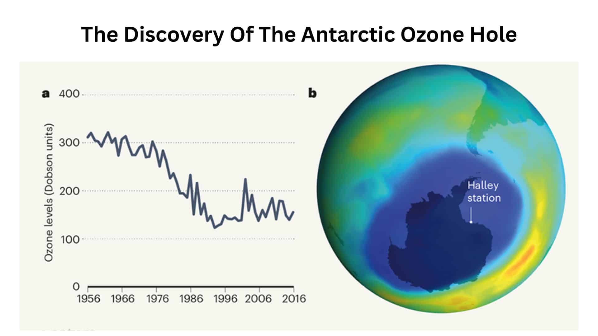 The discovery of the Antarctic ozone hole
