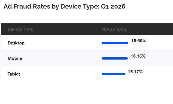 Ad Fraud Rates by Device Type Q1 2026