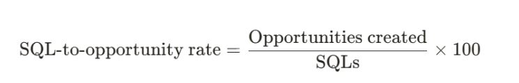 SQL-to-Opportunity Conversion